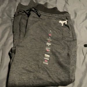 Dark gray high waist joggers